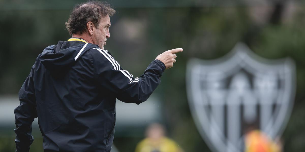 Cuca comanda treino no Galo visando o duelo contra o Vasco pelo Brasileirão (Pedro Souza / Atlético)