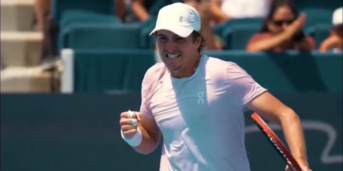 Com a estreia exitosa em Cincinnati, Fonseca deixa para trás o tropeço na semana passada, com a eliminação na primeira rodada do Masters 1000 de Toronto (Reprodução vídeo X Cincinnati Open)