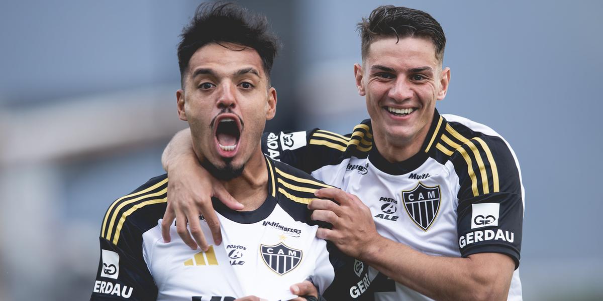 Gabriel Menino marcou o gol mais rápido do Campeonato Brasileiro neste domingo (10), no empate contra o Vasco (Pedro Souza/Atlético)