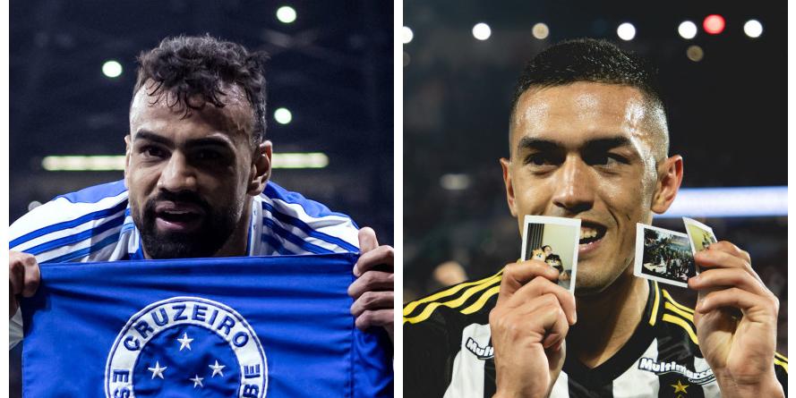 Fabricio Bruno e Tomás Cuello estão entre as melhores contratações do ano segundo estudo (Montagem: Reprodução Flickr Cruzeiro /Atlético)