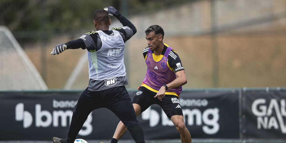 Atlético treinou pensando na Copa Sul-Americana (Foto: Pedro Souza / Atlético)