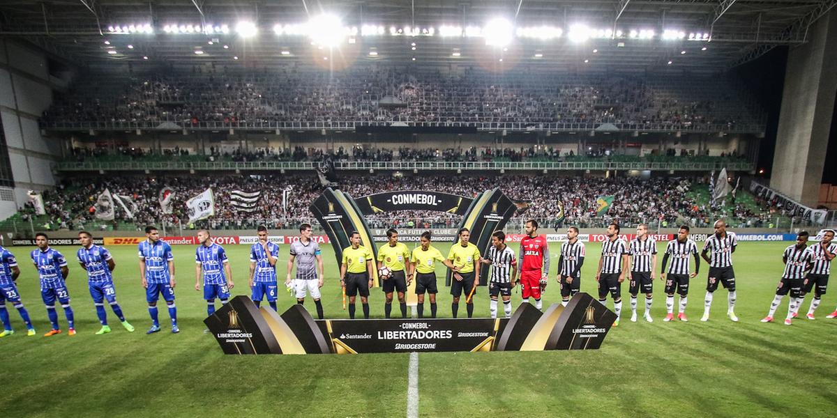 Atlético e Godoy Cruz se enfrentaram em 2017, pela Libertadores (Bruno Cantini / Atlético)