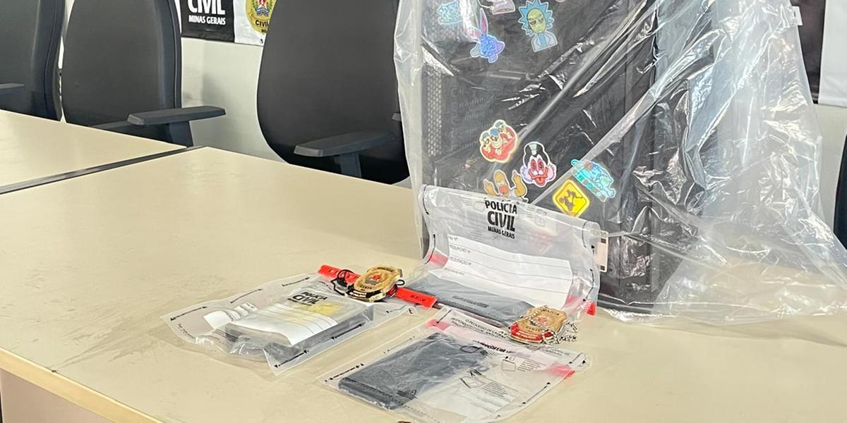 Celulares e computador apreendidos na casa do suspeito serão periciados para identificar outros possíveis crimes e vítimas (Valéria Marques/Hoje em Dia)