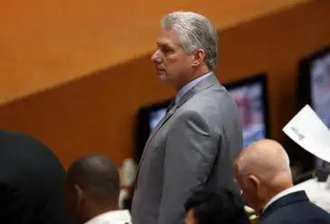 O presidente de Cuba, Miguel Díaz-Canel, defende a legitimidade da cooperação médica (Agência EFE/Alejandro Ernesto/direitos reservados)
