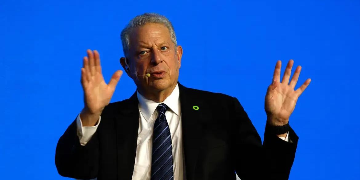 Al Gore conversou com jornalistas ao fim de um dia de atividades do The Climate Reality Project (Divulgação / Agência Brasil)