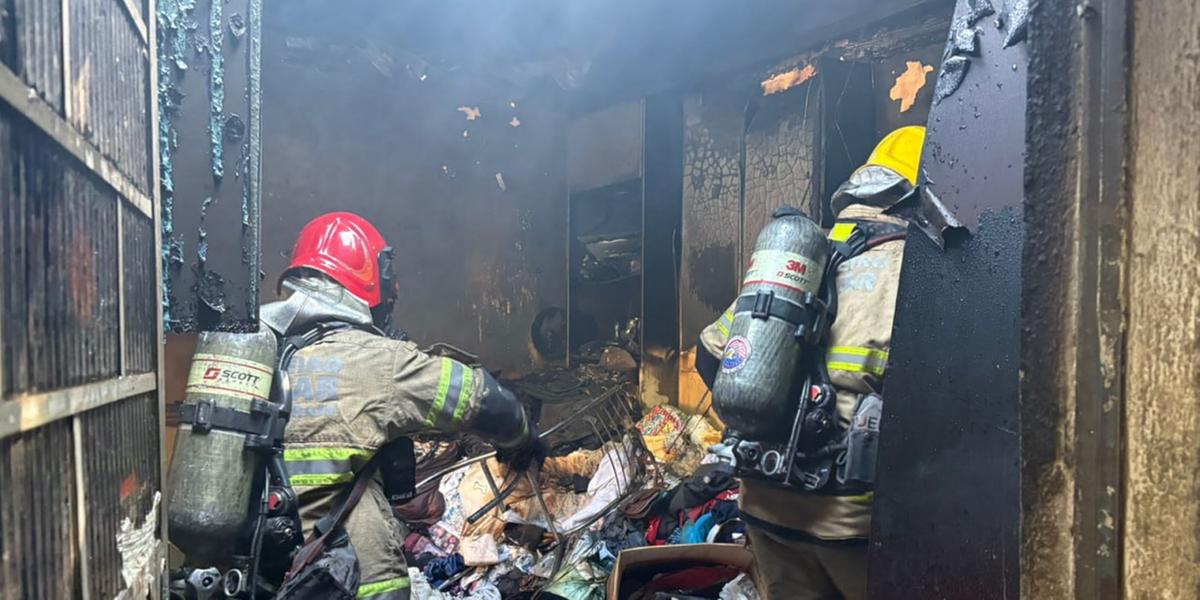 Chamas foram rapidamente debeladas pelo Corpo de Bombeiros (Divulgação/CBMMG)