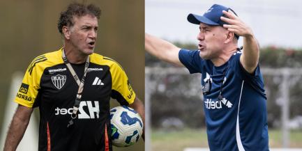 Cuca e Jardim vão para o segundo clássico mineiro (Montagem / Foto: Pedro Souza - Atlético / Gustavo Aleixo - Cruzeiro)