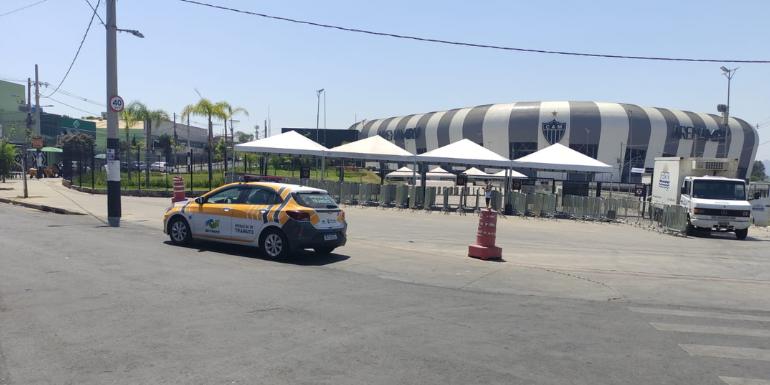 Operação especial de trânsito é montada para clássico entre Atlético e Cruzeiro na Arena MRV (Divulgação/PBH)