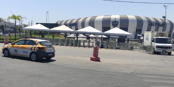 Operação especial de trânsito é montada para clássico entre Atlético e Cruzeiro na Arena MRV (Divulgação/PBH)