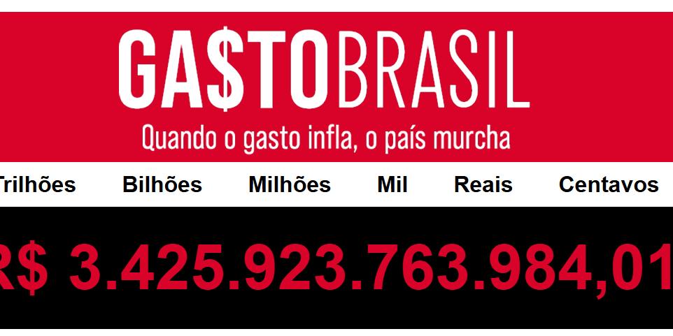 Plataforma Gasto Brasil expõe despesa pública trilionária (Reprodução / CACB)