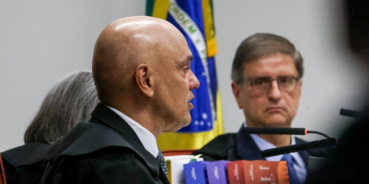 Ministro Alexandre Moraes resume versões de acusação e defesas (Gustavo Moreno/STF)
