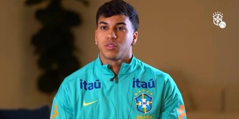 Atacante celeste elogiou o treinador Ancelotti e falou sobre o momento feliz da sua carreira (Reprodução: CBF TV)