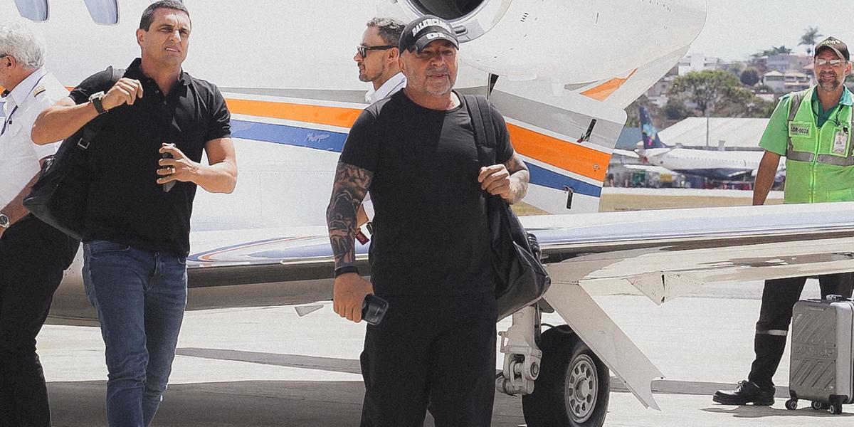 Sampaoli desembarca em BH para iniciar segunda passagem pelo Atlético (Divulgação / Atlético)
