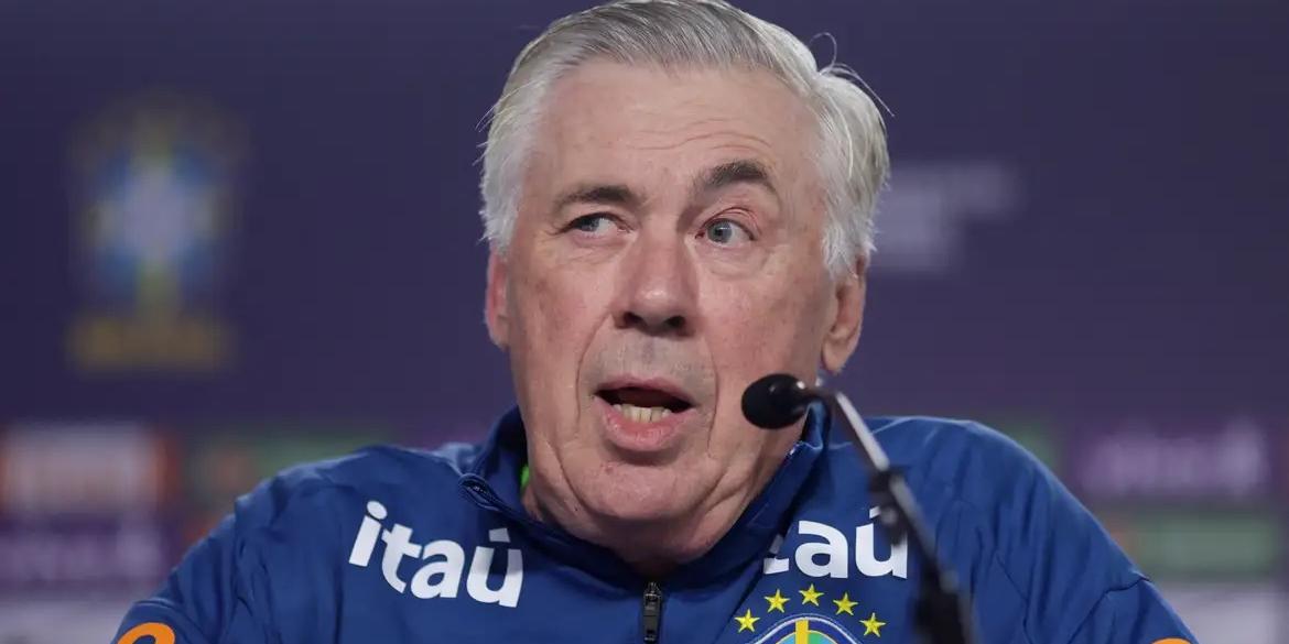 Carlo Ancelotti projetou sobre como vai jogar o ataque da Seleção Brasileira (Ricardo Moraes)
