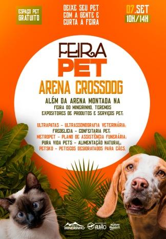 Feira Pet Arena CrossDog estreia no sábado (7), das 10h às 14h, na Feira do Mineirinho, em Contagem (Arena CrossDog/Divulgação)