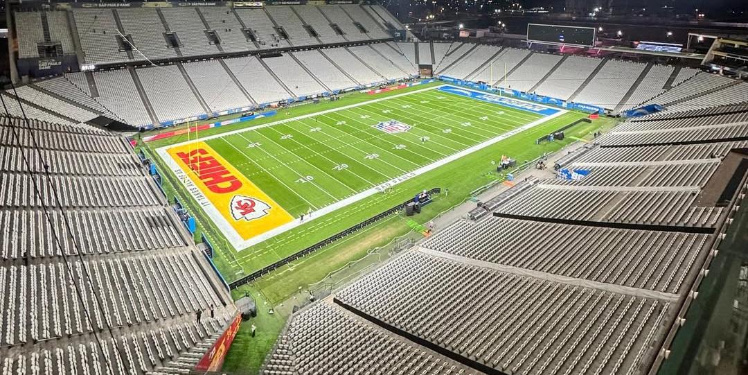 Neo Química Arena preparada para receber mais um jogo da NFL (Reprodução - Instagram - @neoquimicaarena)