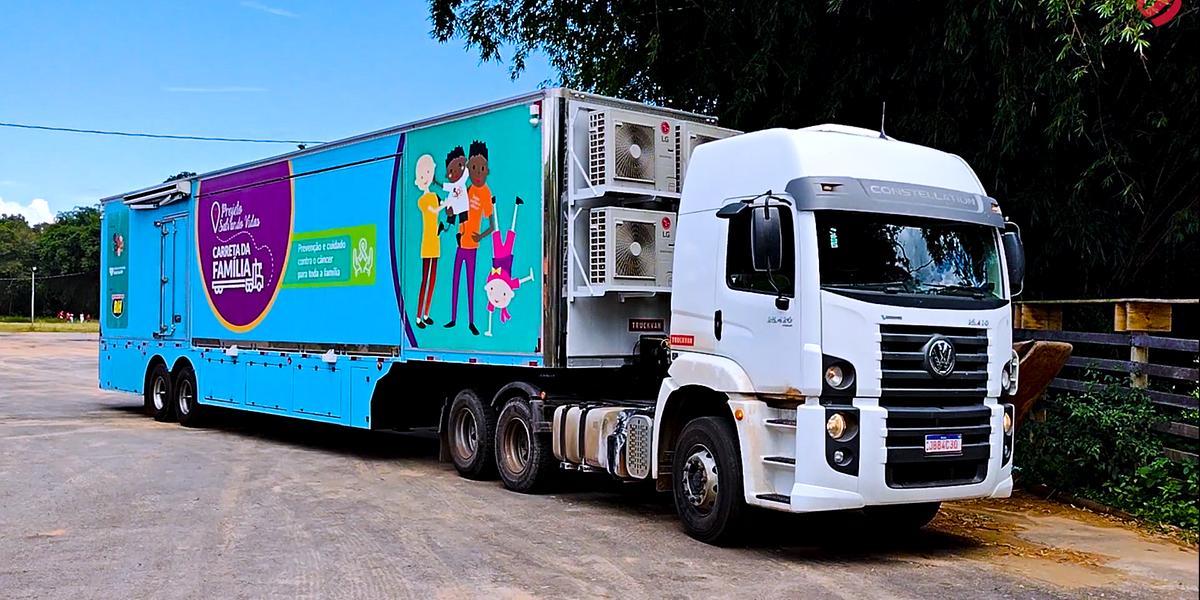 Uma novidade desta edição do projeto é a oferta de exames de mamografia, promovida pela Carreta da Família, da Santa Casa de Misericórdia de BH (Santa Casa/Divulgação)