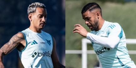 Matheus Pereira e Wanderson podem ser novidades em preparação para o clássico (Montagem / Foto: Gustavo Aleixo - Cruzeiro)