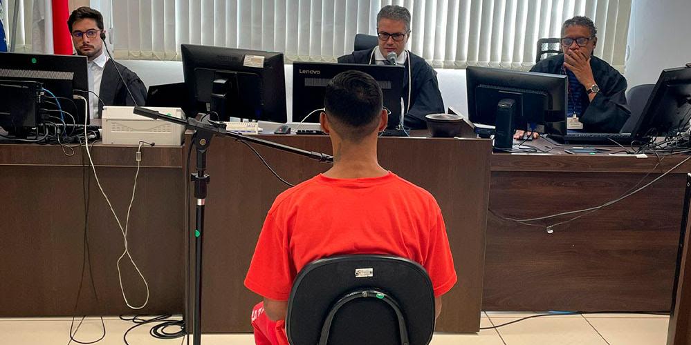 Réu foi condenado a mais de 15 anos de prisão pelo assassinato da namorada trans no bairro Caiçara, em Belo Horizonte (Marcelo Almeida / TJMG)