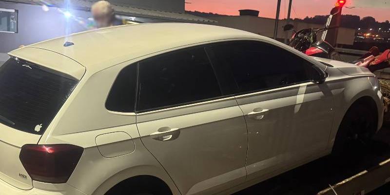 Carro do suspeito foi apreendido pela Polícia Civil (Divulgação/ PCMG)