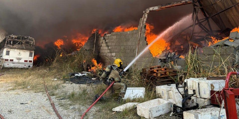 Incêndio em galpão na Grande BH (Divulgação / Corpo de Bombeiros)