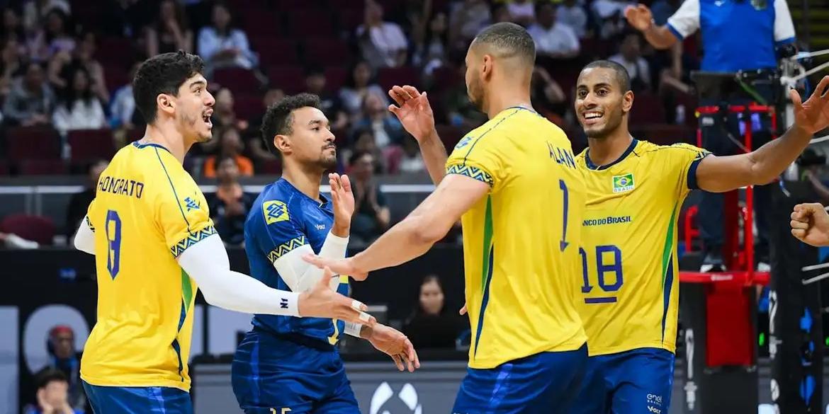 Brasil vence a China por 3 sets a 1 no Mundial (Divulgação/FIVB)