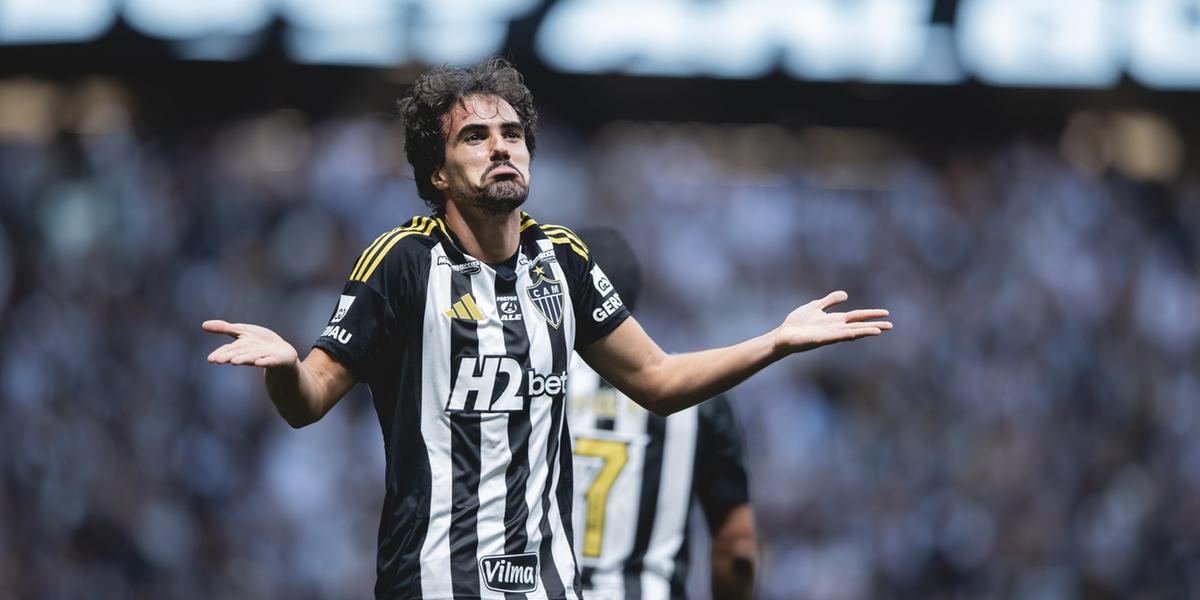 Igor Gomes lamenta empate do Galo com o Santos na Arena MRV (Igor Gomes)