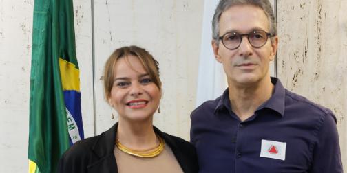 Bárbara Botega foi empossada pelo governador Romeu Zema nesta quarta-feira (Gil Leonardi/Imprensa MG)