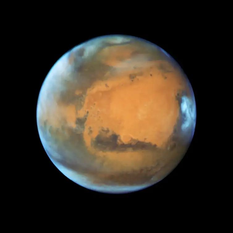 Planeta Marte em foto do telescópio espacial Hubble da Nasa (NASA/Reprodução)