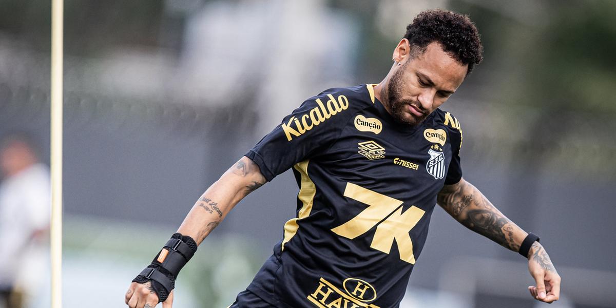 Neymar tem nova lesão na coxa e desfalca o Santos (Raul Baretta/ Santos FC.)