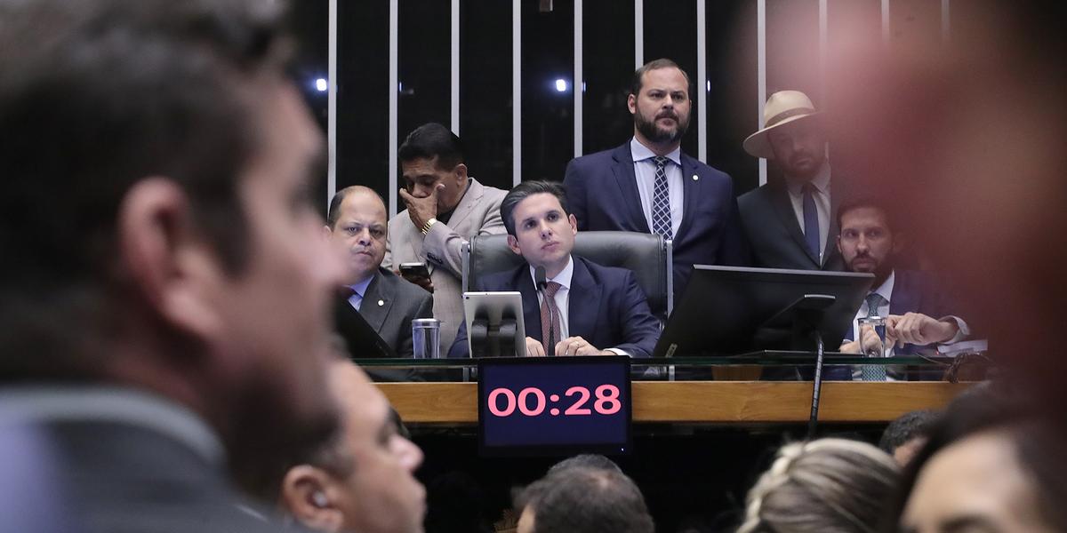 Presidente da Câmara foi um dos principais alvos das manifestações deste domingo, que repudiaram as propostas de anistia a condenados por golpe de Estado e a proposta de emenda constitucional conhecida como PEC da Blindagem (Bruno Spada / Câmara dos Deputados)