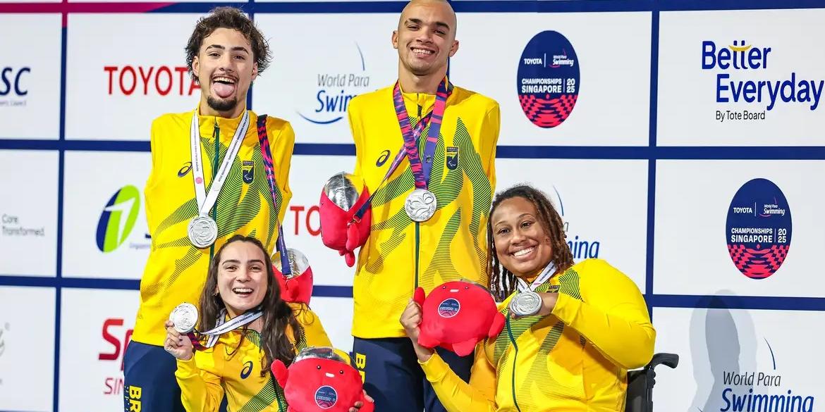 Delegação brasileira somou mais seis pódios nesta segunda no Mundial de Natação (Wander Roberto/CPB)