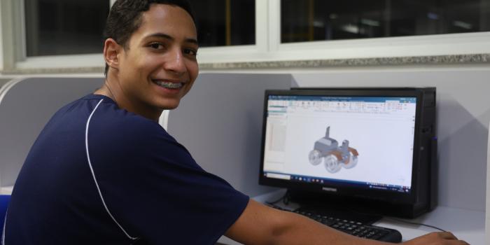 Para se inscrever, basta acessar o site oficial do Trilhas de Futuro, clicar na aba Estudantes e escolher até duas opções de curso (SEE/Divulgação)