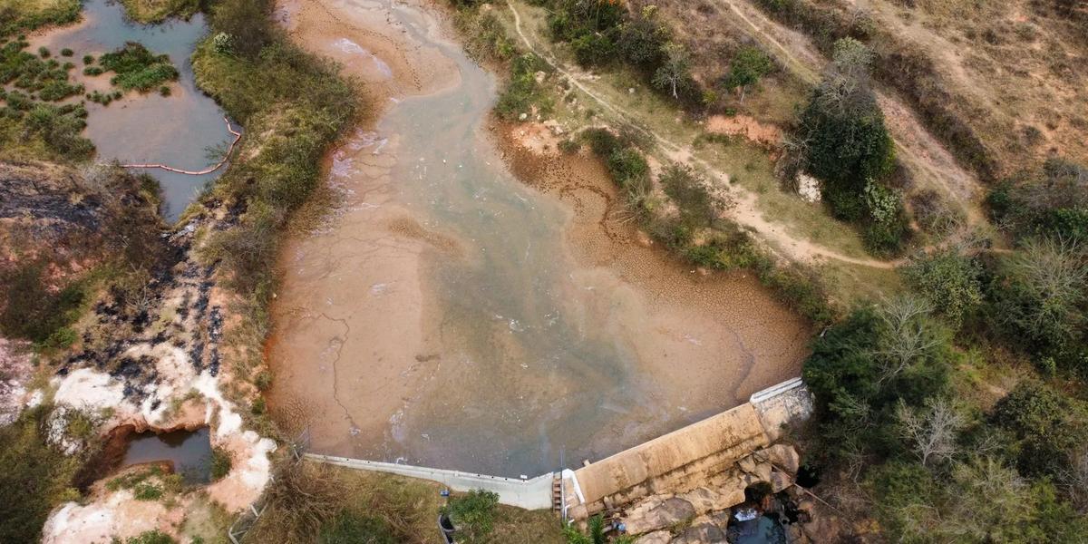 ETA Pureza, responsável por abastecer 45 bairros de Itabira, está com vazão reduzida em 44% (Ascom Saae Itabira)