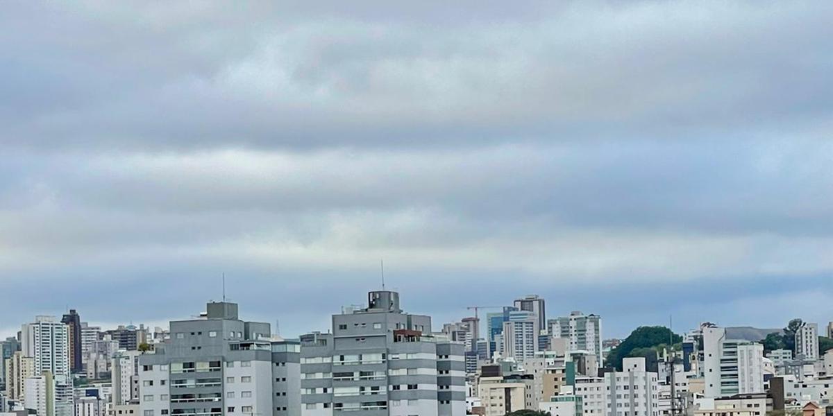 Céu nublado em BH na manhã desta quarta-feira (Valéria Marques/Hoje em Dia)