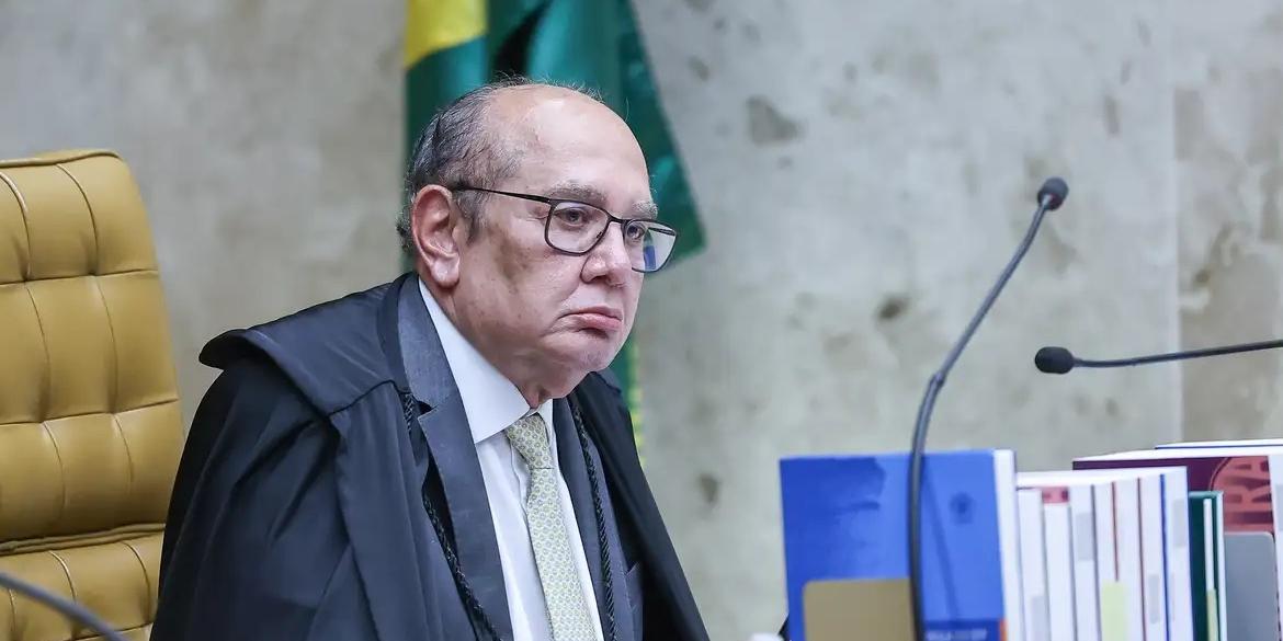 Ministro Gilmar Mendes durante sessão do STF (Antônio Augusto/STF)