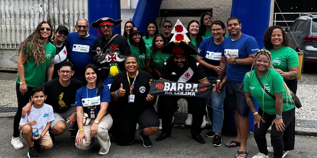 Adversário do Cruzeiro neste sábado, Vasco conta com projeto inédito de reciclagem em São Januário (Recicla Junto/Divulgação)