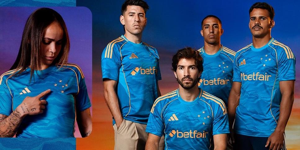 Cruzeiro lança terceira camisa da temporada 2025 (Divulgação / Cruzeiro - Adidas)
