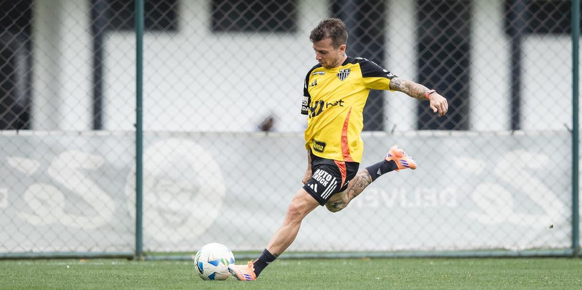 Bernard pode pintar entre os 11 titulares no jogo contra o Mirassol (Pedro Souza / Atlético)