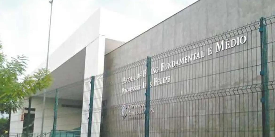 Fachada da Escola Estadual Luís Felipe (Crede 6/Divulgação)