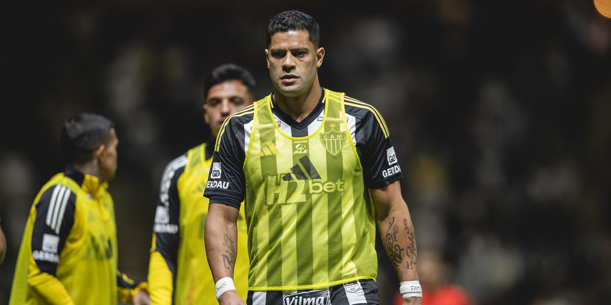 Hulk leva terceiro amarelo e está fora do jogo contra o Juventude (Pedro Souza / Atlético)