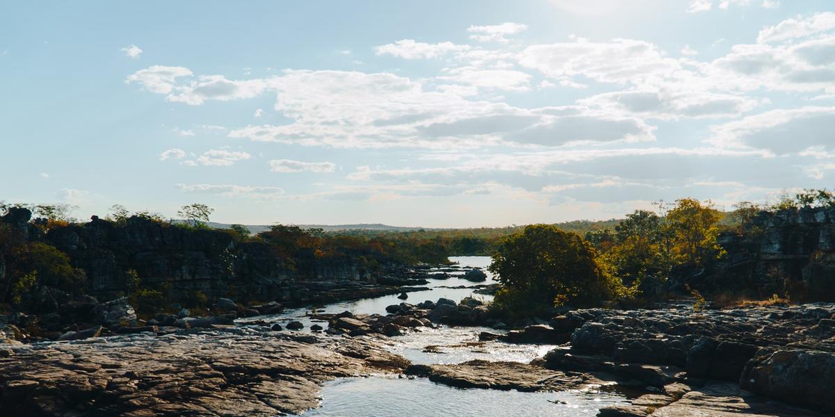 Patrimônio Natural da Humanidade pela Unesco, o Parque Nacional da Chapada dos Veadeiros (GO) encanta com cânions, cachoeiras e formações rochosas (Divulgação)