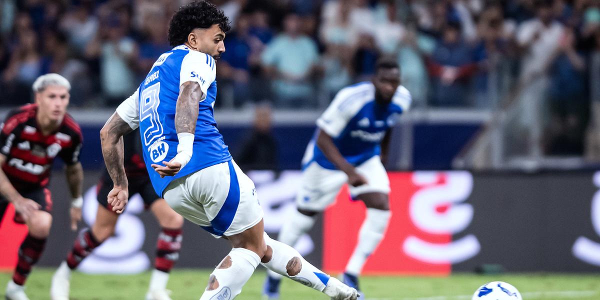 Gabigol deixou sua marca contra o ex-clube no primeiro turno da competição (Gustavo Aleixo)