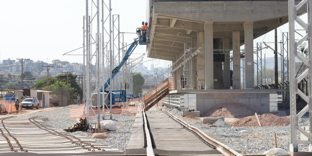 Estação Novo Eldorado deve começar a operar a partir de janeiro de 2026 (Gil Leonardi/ Imprensa MG)