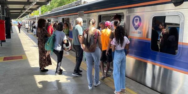 Alterações no Metrô BH incluem intervalos maiores e operação em via única em trechos específicos ao longo da semana (Valéria Marques/Hoje em Dia)