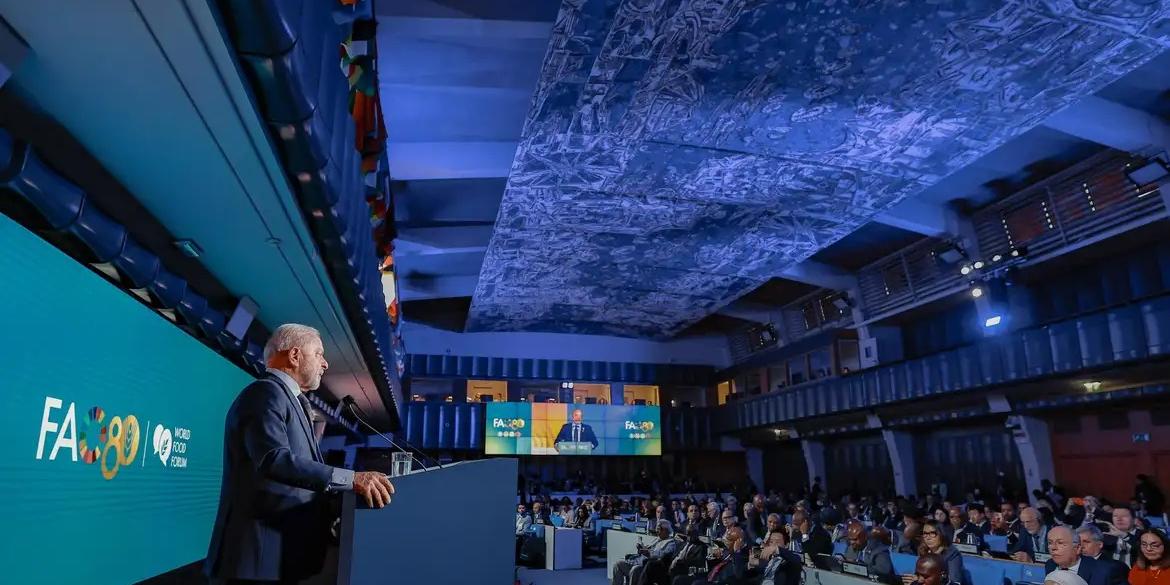 Para Lula, só será possível acabar com a fome no mudo “quando houver indignação da humanidade” (Ricardo Stuckert/PR)