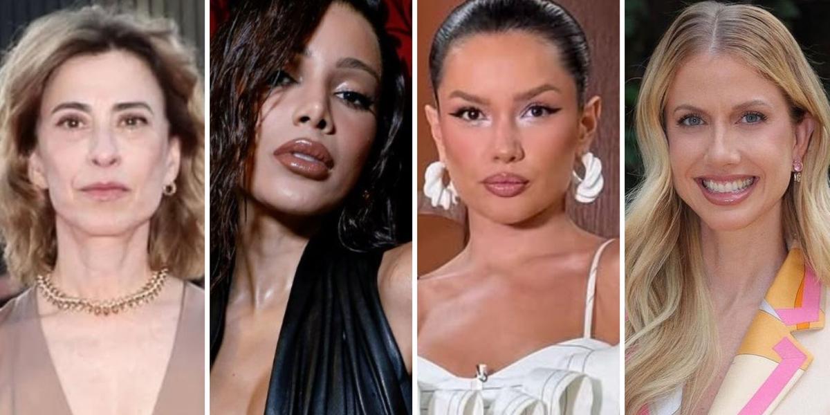 Fernanda Torres, Anitta, Juliette e Gabriela Prioli (Reprodução redes sociais)
