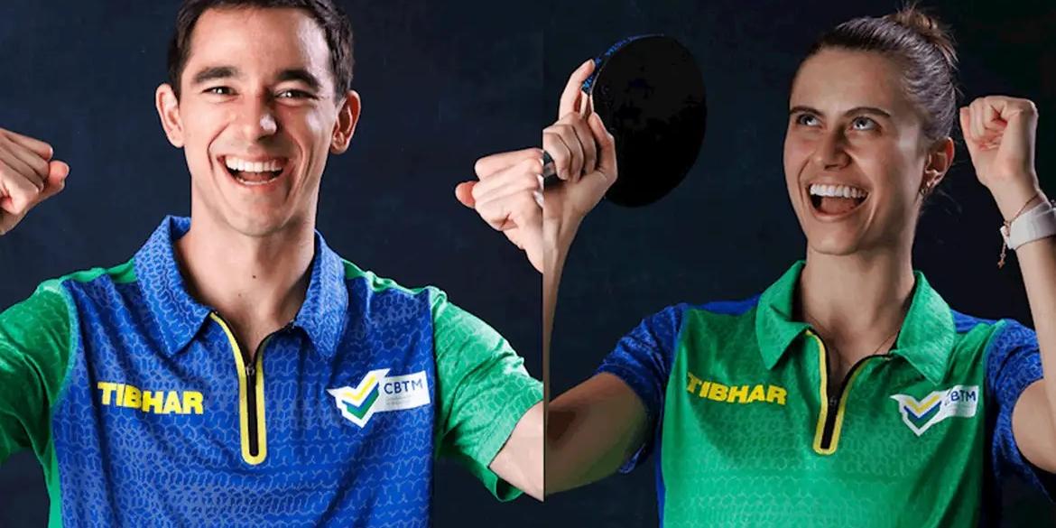 Hugo Calderano e Bruna Takahashi são campeões do Pan-Americano nos EUA (© Divulgação/CBTM)