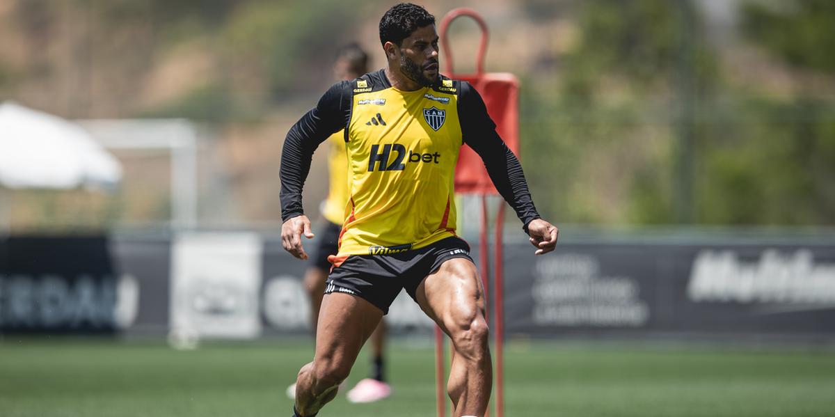 Hulk pode voltar ao time titular no confronto contra o Corinthians, em São Paulo (Pedro Souza / Atlético)