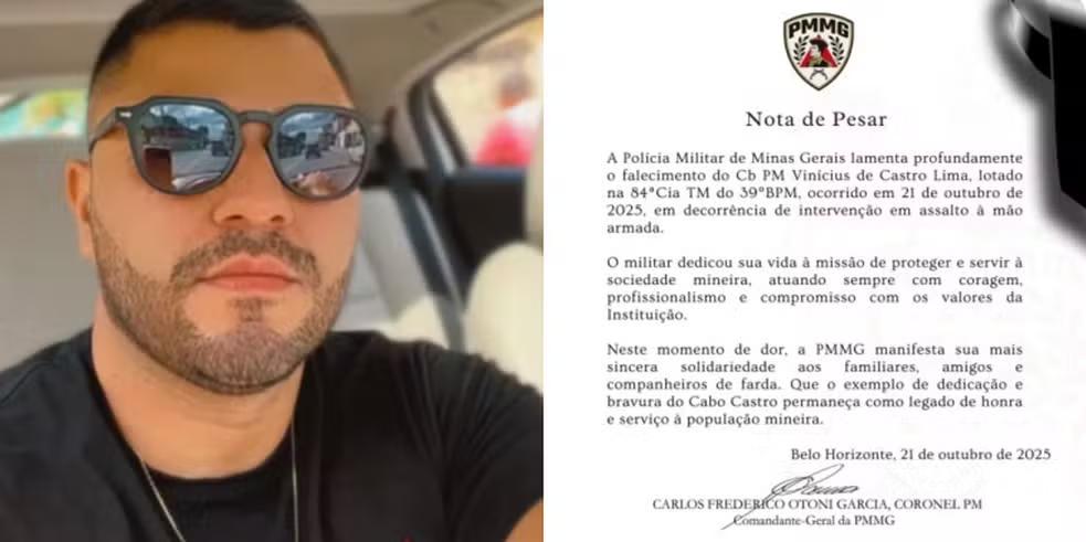 Localizado no bairro Sapucaias II, em Contagem, o segundo suspeito de envolvimento na morte do cabo Vinícius foi baleado em confronto com militares do GER e socorrido para a UPA Petrovale, mas não resistiu (PMMG/Divulgação)